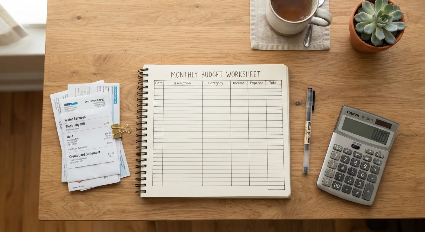 Building Your First Monthly Budget from the Ground Up