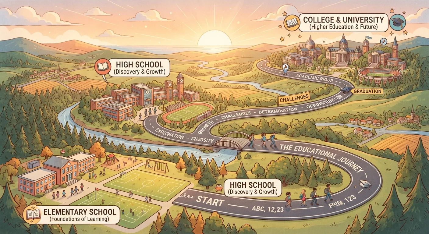 Mapping a Student's Path from K-12 to a Four-Year Degree