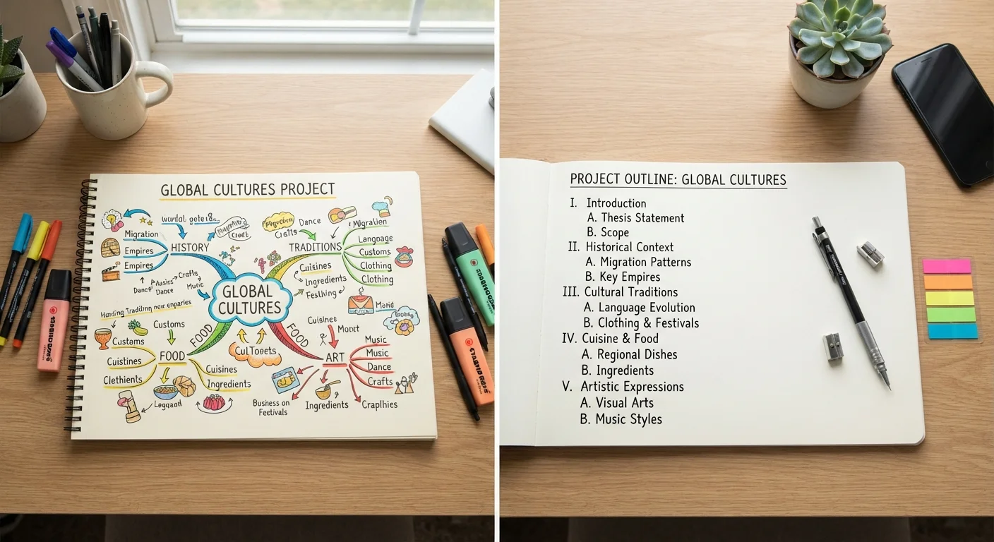 Mind Mapping vs. Linear Outlines for Studying